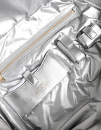 Silver Quilted Filled Crossbody Shoulder Bag SICILY Bag
