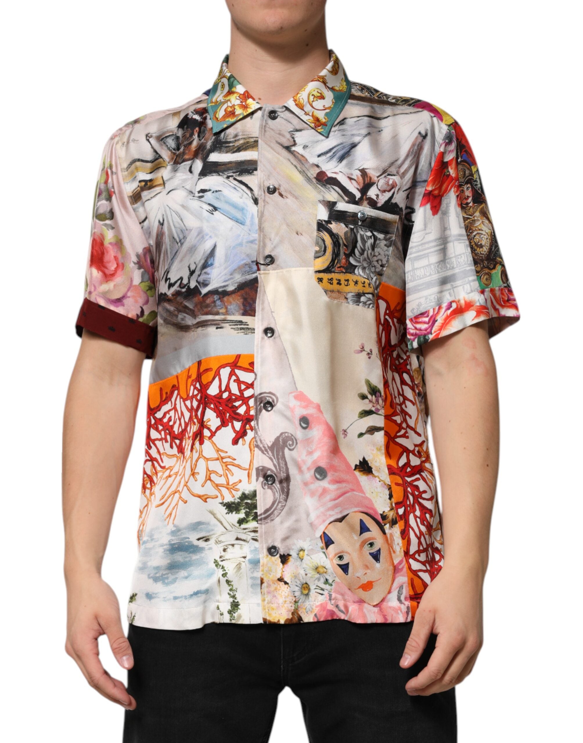 Multicolor Shell Print Hawaii Casual Shirt
