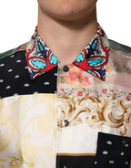 Multicolor Printed Button Down Casual Shirt