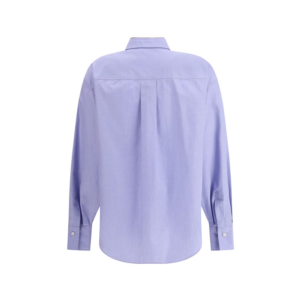 Blue Cotton Dress Shirt