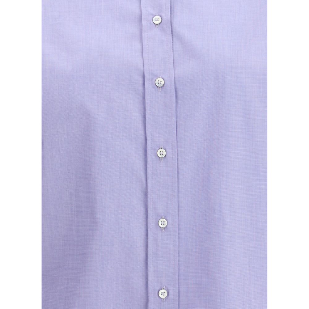 Blue Cotton Dress Shirt