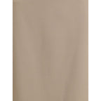 Gray Acetate Midi Skirt