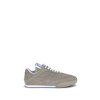 Beige Calf Leather Bos Taurus Low Top Sneakers