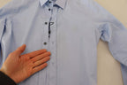 Light Blue Cotton Slim Fit Dress Shirt