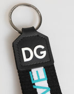 Multicolor Logo Polyester Brass Holder Keychain Keyring