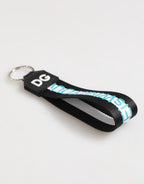 Multicolor Logo Polyester Brass Holder Keychain Keyring