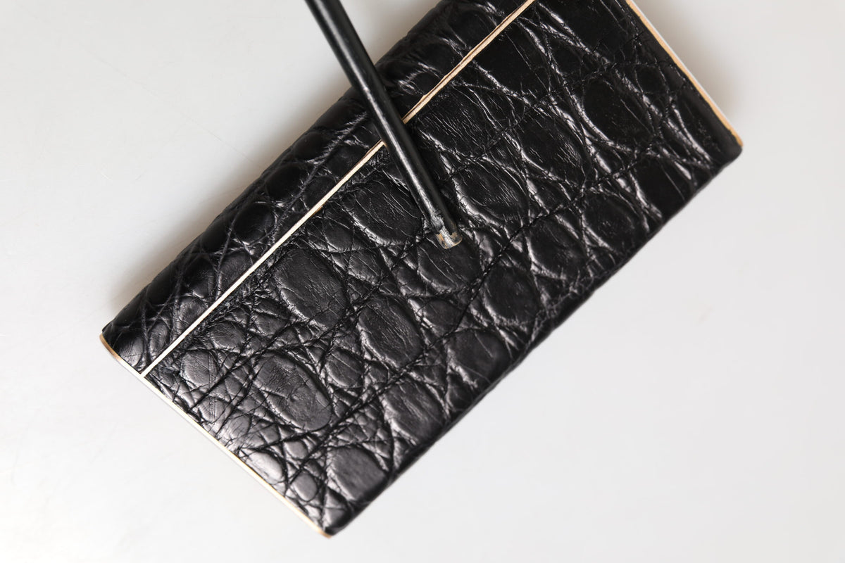 Black Leather Exotic 3000mAh Power Bank Charger USB