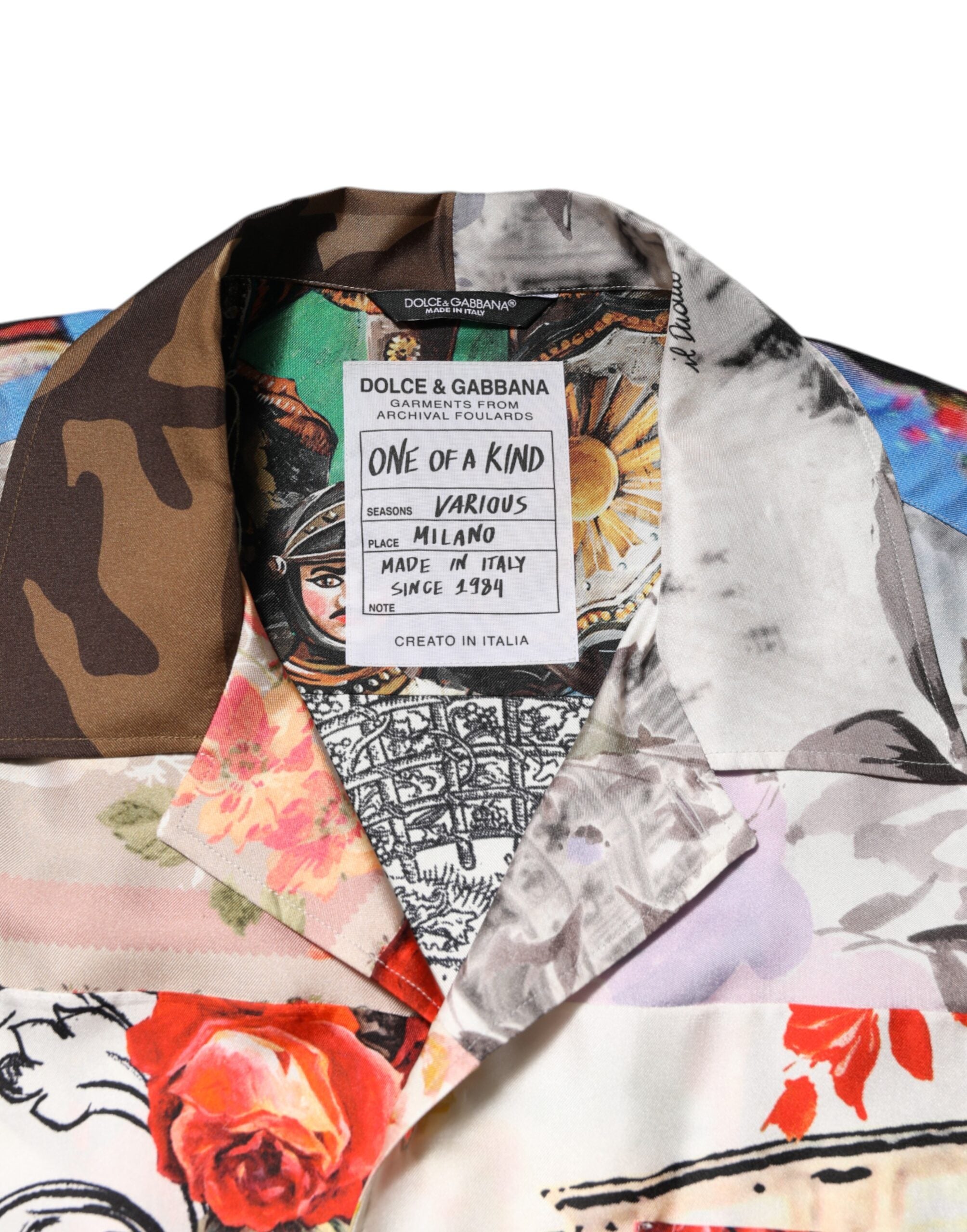 Multicolor Printed Casual Short Sleeve Shirt