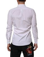 White Cotton MARTINI Long Sleeve Dress Shirt