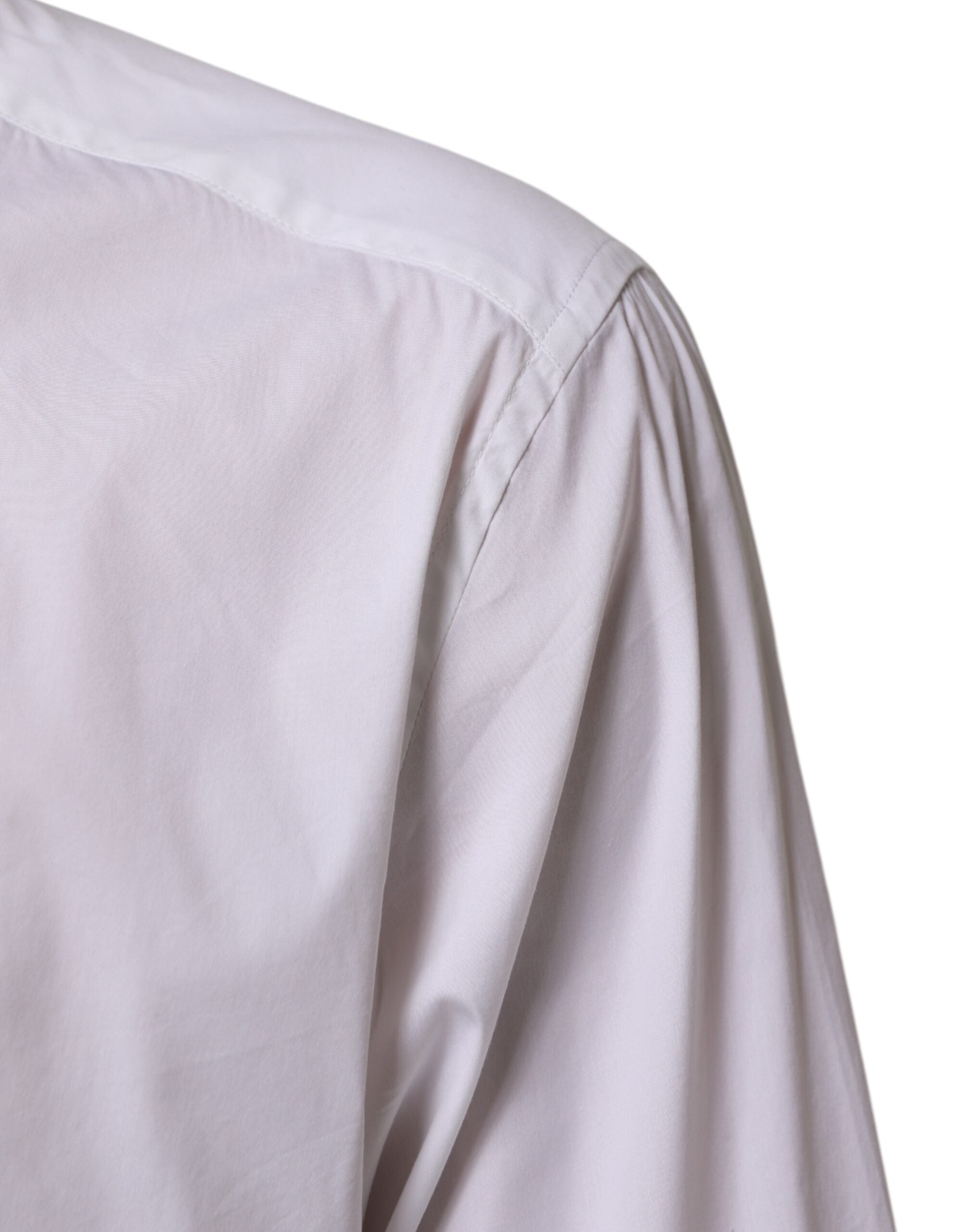 White Cotton GOLD Long Sleeves Formal Shirt