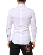 White GOLD Cotton Long Sleeves Dress Men Shirt