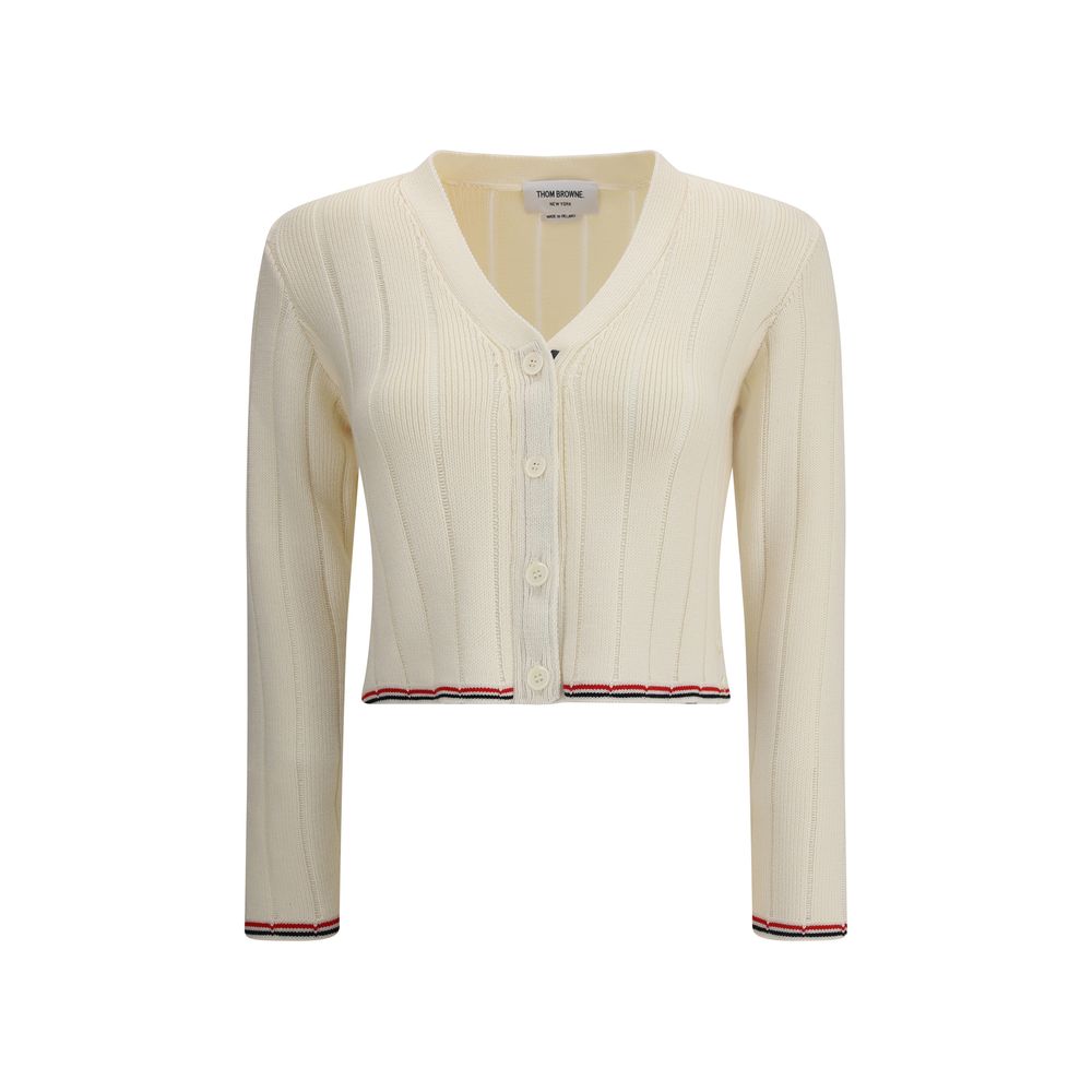 Beige Fleece Wool Cardigan