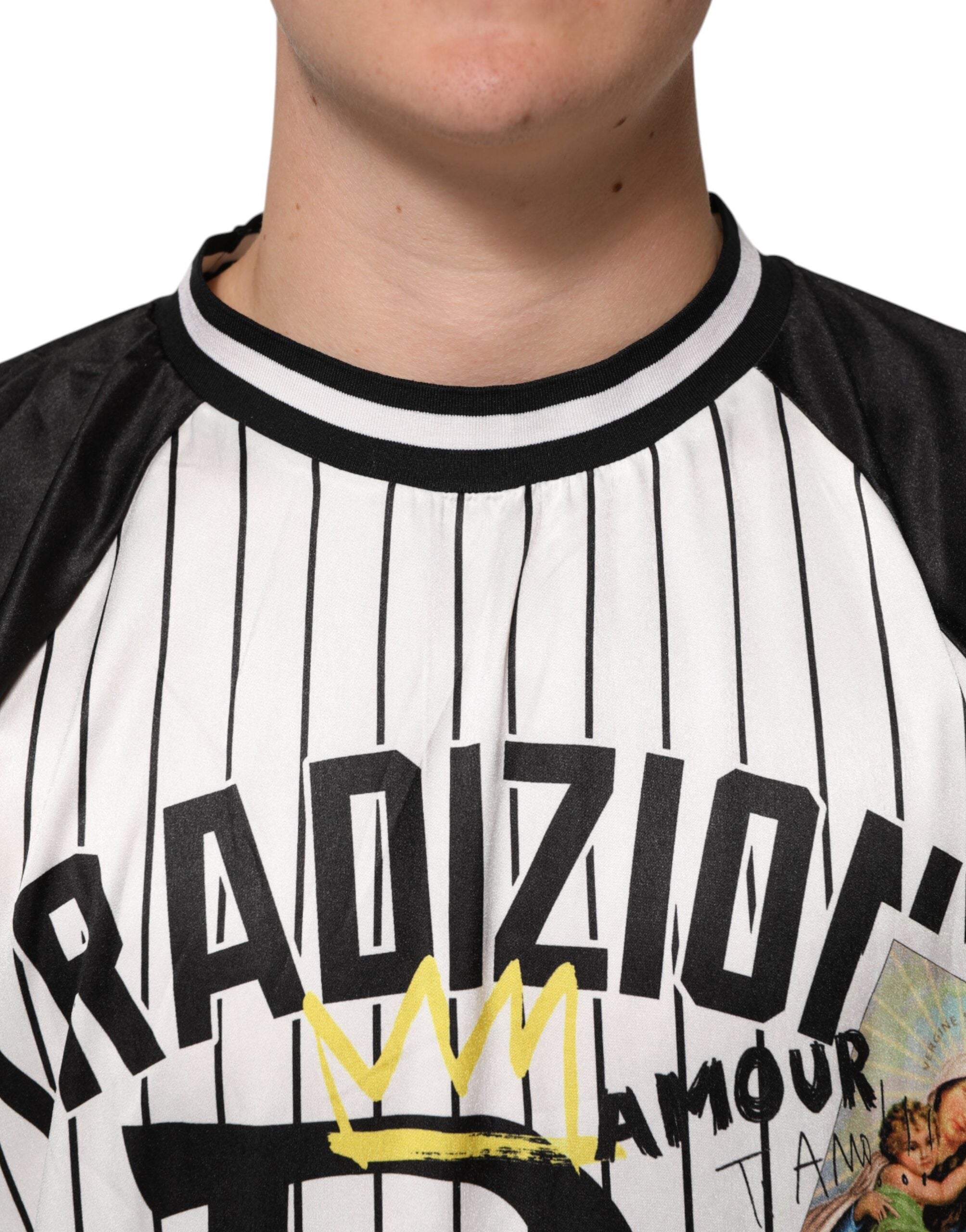 Tradizione Graffiti Print Oversized Men T-shirt