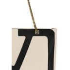 Beige Calf Leather Bos Taurus Shoulder Bag