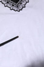 White Cotton DG Heart Logo Embroider T-shirt