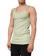 Light Green Tank Sleeveless Men T-shirt