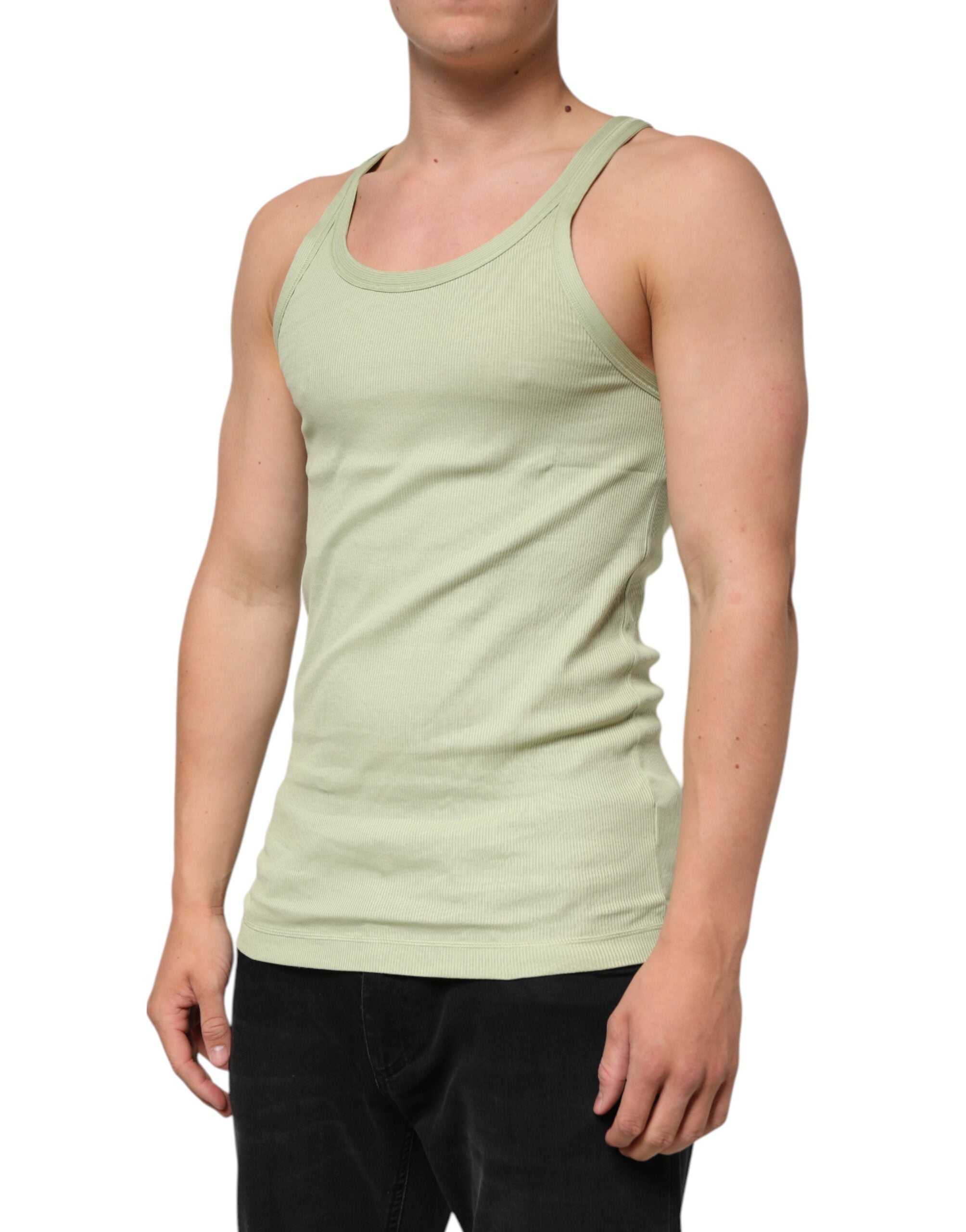Light Green Tank Sleeveless Men T-shirt