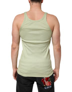 Light Green Tank Sleeveless Men T-shirt