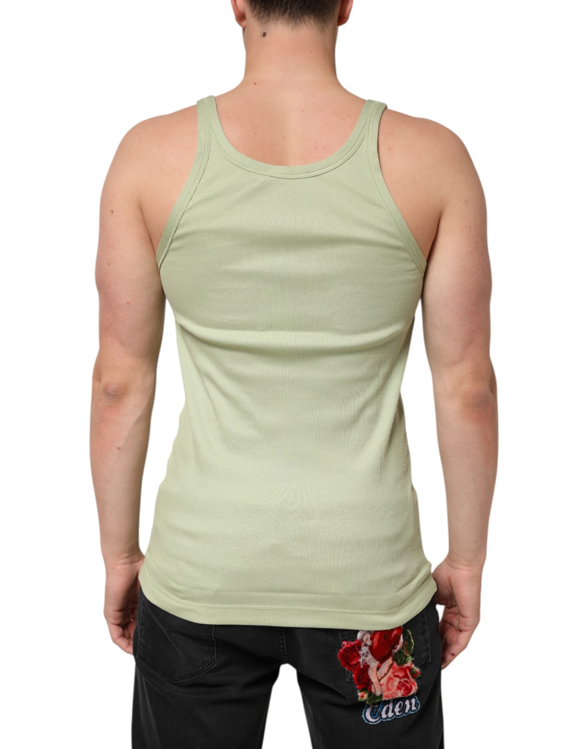 Light Green Tank Sleeveless Men T-shirt