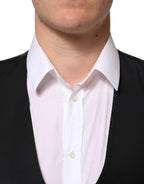 Black Wool Dress Formal Men Waistcoat Vest