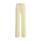 Bicolor Cotton Straight-Leg Jeans