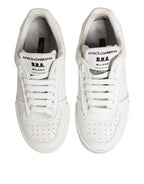 White Miami Leather Low Top Sneakers Shoes