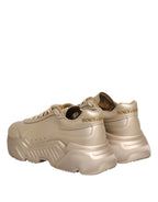 Gold Leather Daymaster Women Sneaker Shoes