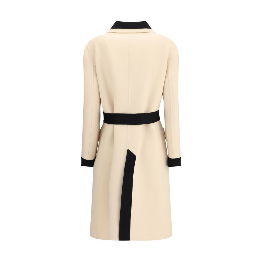Beige Fleece Wool Coat