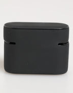 Black White Rubber Embossed Logo Accessory Airpods Case