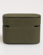 Army Green Rubber Logo Embossed Accessory  Airpods Case