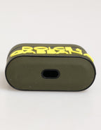 Army Green Rubber Logo Embossed Accessory  Airpods Case