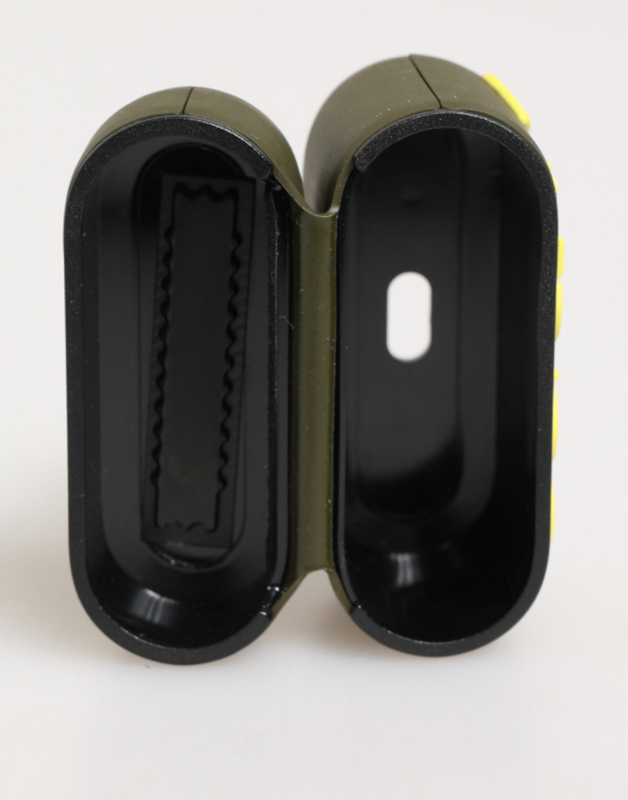 Army Green Rubber Logo Embossed Accessory  Airpods Case