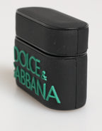Black Mint Rubber Logo Embossed Accessory Airpods Case