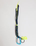 Multicolor Leather Tape String DG Logo Keychain Keyring