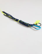 Multicolor Leather Tape String DG Logo Keychain Keyring