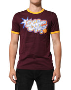 Burgundy Cotton DG Super King Logo T-Shirt