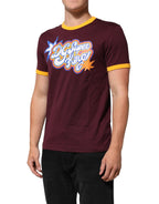 Burgundy Cotton DG Super King Logo T-Shirt