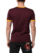 Burgundy Cotton DG Super King Logo T-Shirt
