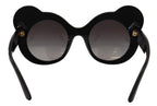 DG4325BM White Black Acetate Crystal Shades Sunglasses