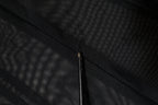 Black Sheer Mesh Long Sleeve Jumpsuit Bodysuit Dress