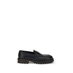 Black Calf Leather Bos Taurus Slip-On Loafers