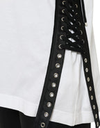 White Cotton 2000 Fashion Print Logo T-shirt