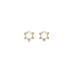 Gold Brass Earrings