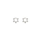 Silver Brass Earrings