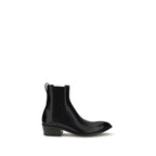 Black Calf Leather Bos Taurus Chelsea Boots