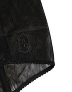 Black High Waist Mesh Sheer Shapewear Underwear