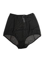 Black High Waist Mesh Sheer Shapewear Underwear