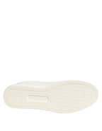 White Leather Rose Embroidery Low-Top  Shoes