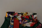 Multicolor Patchwork Jacquard High Waist Pants