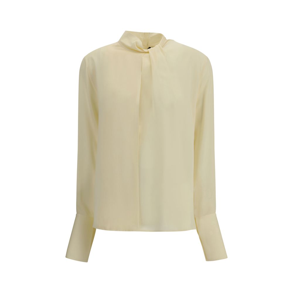 Beige Silk Blouse